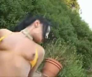 Sexo com negra em publico