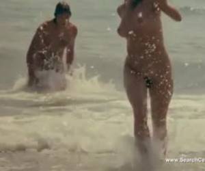 Yuliya Mayarchuk was naked on the beach and getting her insatiable pussy licked and fingered good