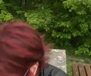 Schwanz blasen im Freien