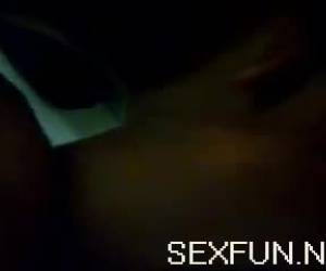 Striptease show on the toilet