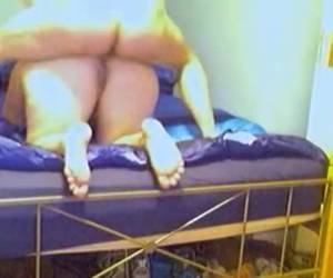 Zijn lul glas hard in haar dikke kont