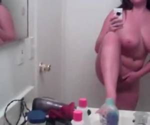 Video selfie en el baño