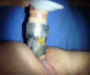 Autoanal con dildo que se mancha