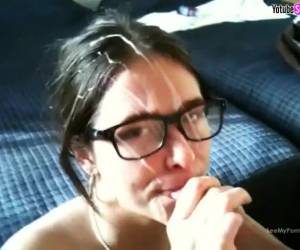 Lechazo en las gafas